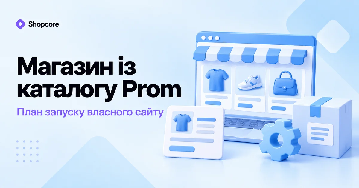 Власний інтернет-магазин із каталогу Prom: план запуску