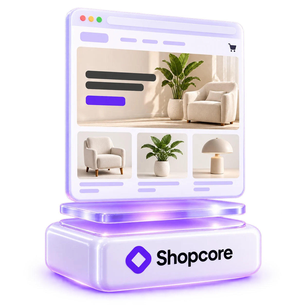 Сайт із каталогом на платформі Shopcore